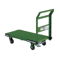 アズワン 鋼鉄製運搬車 800X450 Φ100鋳物車輪 ストッパー付