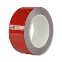 セーフラン安全用品 再帰反射ラインテープ 赤 50mm×22m 厚0.16mm 剥離紙有