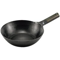 江部松商事 山田 鉄中華片手鍋 30cm 底平型 IH用(板厚2.3mm)