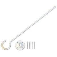 ハイロジック 室内物干しポール 450mm ホワイト