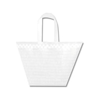 シモジマ 手提げポリ袋 Yバッグ M チェッカー 表記入り 20枚入