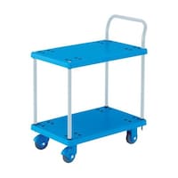 アズワン 樹脂台車 グランカート サイレント 2段片袖 718X468