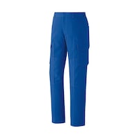 ミドリ安全 春夏作業服 帯電防止JIS適合品 ベルデクセルフレックス 男女共用カーゴパンツ ロイヤルブルー Lサイズ