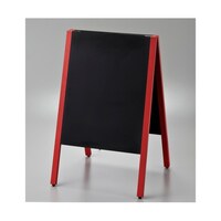 ヒカリ 赤枠スタンド黒板 マーカー・チョーク兼用