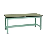 アズワン 中荷重作業台(1200kg)HW型 1800X750XH740 基本タイプ グリーン色 緑