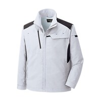 ミドリ安全 通年作業服 帯電防止JIS適合品 ベルデクセルフレックス 男女共用ジャンパー シルバーグレー 5Lサイズ