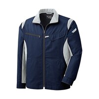 ミドリ安全 通年作業服 帯電防止JIS適合品 男女共用ジャンパー ネイビー SSS