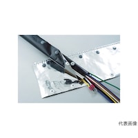 アズワン 電磁波シールド結束チューブ ホックタイプ 25Φ5m