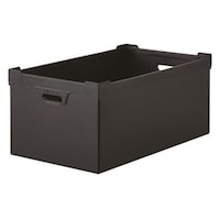 アズワン 導電性ダンボールプラスチックケース 45L ブラック 1セット(5枚入)