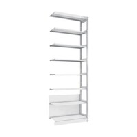 アズワン 複柱書架 単式 A4横 W900XD320XH2569 7段 連結