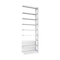 アズワン 複柱書架 単式 B5縦 W900XD220XH2569 8段 連結