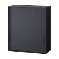 アズワン 壁面書庫”Calmatio” 3枚引戸型 上置き専用 W900×D450×H1030