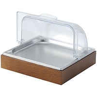 江部松商事 木枠アイスディスプレイセット 2/3 エボニー塗装