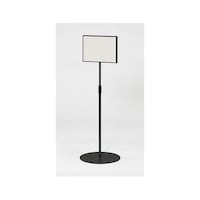 クラウン 枠カバー付きサインスタンド 両面タイプA4横 ダークグレー