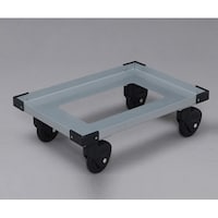 アイリスオーヤマ ハード折りたたみコンテナ用台車 シルバー