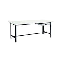 アズワン LEWR型作業台 1500X750XH740 薄型1段引出付