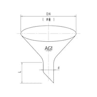 旭製作所 粉末ロート φ60 376460