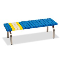 テラモト ホームベンチ ステン 1200 青