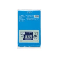 ジャパックス 業務用ポリ袋 45L LLDPE 青 0.04mm 1ケース(10枚×40冊入)