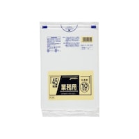 ジャパックス 業務用ポリ袋 45L LLDPE 半透明 0.05mm 1ケース(10枚×30冊入)