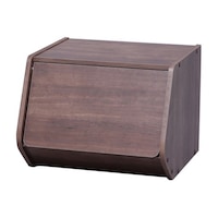 アイリスオーヤマ スタックボックス 扉付き ブラウン 400×388×305mm