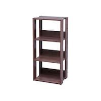 アイリスオーヤマ オープンウッドラック ブラウン 400×292.5×879mm
