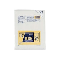ジャパックス 業務用 室内用ポリ袋 10L LLDPE 半透明 0.025mm 1ケース(20枚×50冊入)