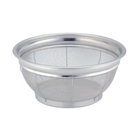 本間冬治工業 F型ザル 22.5cm (ステン丸型万能カゴ)