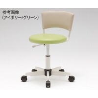 東洋工芸 ワーキングスツール (WS230Wシリーズ) 背付き ブラック