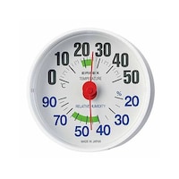 エンペックス φ64mm 温度・湿度計 EA728EB69 1個