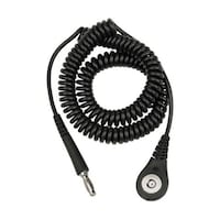 DESCO コード、コイル式、JEWEL、マグネット嵌合 黒、1.83m 09180 1個