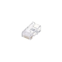 サンワサプライ RJ45コネクタ(カテゴリ6、貫通型、単線・より線共用) ADT6RJKN10X5 1セット