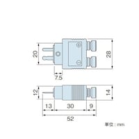 チノー 端子アダプタ 熱電対用 K用 YC507K 1個