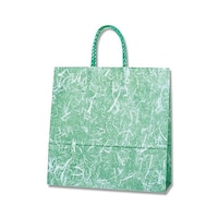 シモジマ 手提げ紙袋 スムースバッグ 3才 雲竜 緑 25枚 003158502 1パック