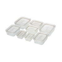 アイリスオーヤマ 耐熱ガラス容器 8点セット TGSー8S