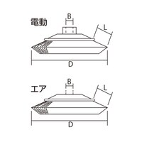 Gnet リニア・ビズ ベベルブラシ LBVOS35