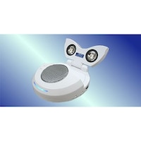 アクロス 2.1chマルティメディアスピーカー ホワイト ACアダプタ電源供給 AVSPAC