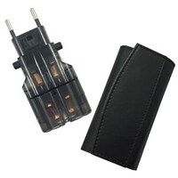 カシムラ 海外用変換プラグケース付きサスケ3/スモーク NTI89