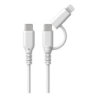 カシムラ LN変換コネクタ付 CCケーブル 1.2m WH