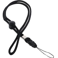 エムディーエス ネックストラップ 丸紐タイプ ブラック MDSNSMH01BK