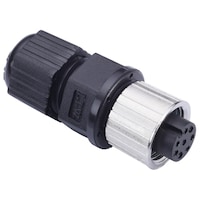 Moxa フィールドインストール用 Acoded 8ピン M12スクリューコネクタ F型コネクタ F型ピン M12A8PFFIP68