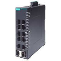 Moxa 8PoE+ポート付き 産業用 8+2ギガビットポート スマートイーサネットスイッチ SDS30108POE2GTXSF