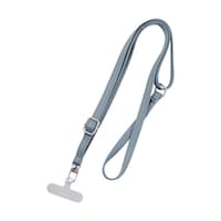 スマートフォン(汎用)ショルダーストラップ「SHOULTY MULTI STRAP」PUレザータイプ ブルー LNSS02BL