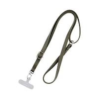 スマートフォン(汎用)ショルダーストラップ「SHOULTY MULTI STRAP」PUレザータイプ カーキ LNSS02KA