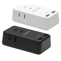 プリンストン コンパクトUSB2ポート給電機能付マルチタップ PPSUTAP3BWH