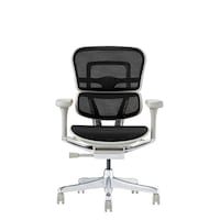 SEKI エルゴヒューマン PRO2 Low オフィスチェア ブラック グレーフレーム EHP2LAMDRGFBK【PU】新基盤