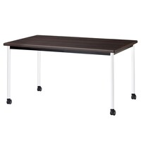 ニシキ工業 ATBミーティングテーブル 幅1500×奥行900 ダークウッド×ホワイトキャスタータイプ ATBH1590KCDW 1台 【メーカー直送/車上渡し】(お客様組立)