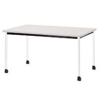 ニシキ工業 ATBミーティングテーブル 幅1500×奥行900 ニューグレー×ホワイトキャスタータイプ ATBH1590KCNG 1台 【メーカー直送/車上渡し】(お客様組立)