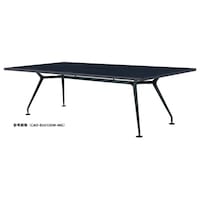 ニシキ工業 CADミーティングテーブル 幅2400×奥行1000 マットグレイ×ブラック 角型 ワイヤリングBOX付 CADB2410KWMG 1台 【メーカー直送/車上渡し】(お客様組立)