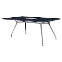 ニシキ工業 CADミーティングテーブル 幅1800×奥行900 マットグレイ×ポリッシュ 角型 ワイヤリングBOX付 CADP1890KWMG 1台 【メーカー直送/車上渡し】(お客様組立)